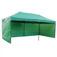Pawilony ogrodowe - Pawilon handlowy ekspresowy - 3x6 m - 3 ściany - zielony - miniaturka - grafika 1