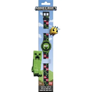 Zegarek cyfrowy KE02 ECO Minecraft (bez plastikowego opakowania) MIN4223 Kids Euroswan - Zabawki interaktywne dla dzieci - miniaturka - grafika 1
