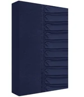 Prześcieradła - Prześcieradło, grube, jersey 100% bawełna 180x200cm granatowe - miniaturka - grafika 1