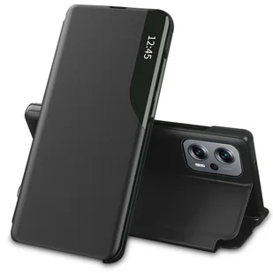 Tech-Protect Smart View Xiaomi Poco X4 GT Black - Etui i futerały do telefonów - miniaturka - grafika 1