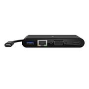 Kable komputerowe i do monitorów - Belkin, adapter multimedialny USB-C GBE, HDMI, VGA, USB - miniaturka - grafika 1