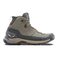 Buty trekkingowe męskie - Buty trekkingowe męskie Salewa Puez Leather Mid Powertex - miniaturka - grafika 1