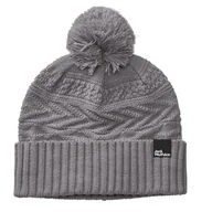 Czapki damskie - Damska Czapka zimowa JACK WOLFSKIN LORELEI BEANIE W 1910901-2174 – Szary - miniaturka - grafika 1