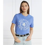 Koszulki i topy damskie - Tommy Hilfiger T-shirt REG CREST C-NK TEE SS | Regular Fit - miniaturka - grafika 1