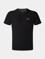 Koszulki sportowe męskie - RONHILL Koszulka biegowa męska CORE S/S TEE black/bright white - miniaturka - grafika 1