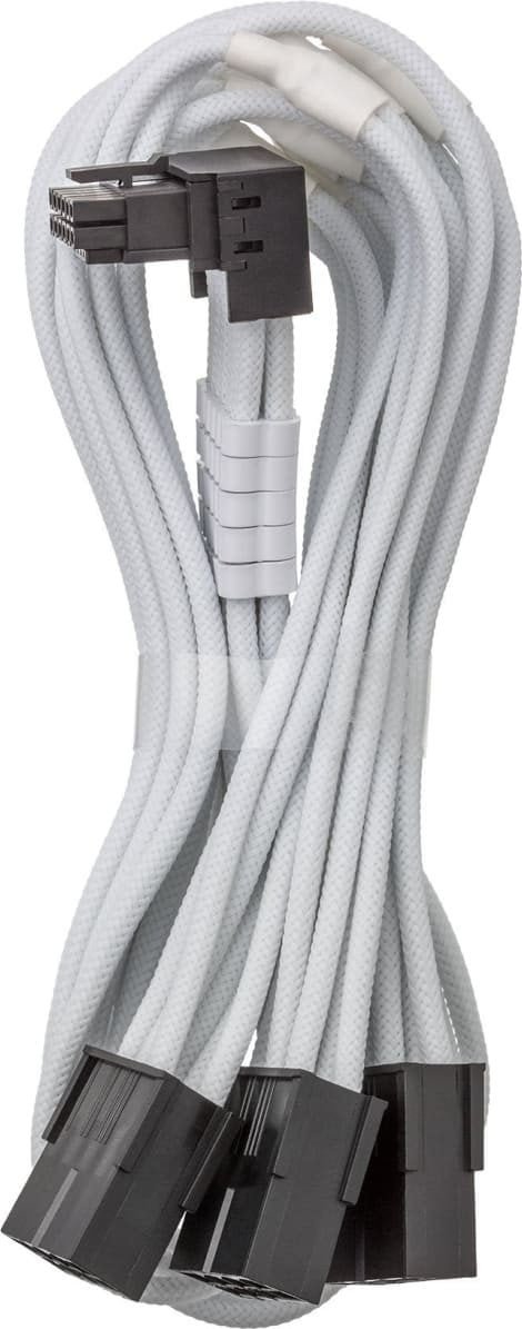CableMod Universal Pro ModMesh 16-Pin zu 16-Pin-Kabel, Sleeved, StealthSense - wei, 60 cm CM-PUNV-16PC-N60KW-5PW-R-SS