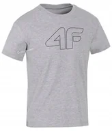 Koszulki męskie - 4F CHĹOPIÄCA KOSZULKA T-SHIRT BAWEĹNA / rozm 146 - miniaturka - grafika 1