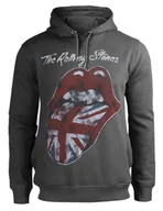 Bluzy męskie - bluza THE ROLLING STONES - UK TONGUE, z kapturem, szara-M - miniaturka - grafika 1