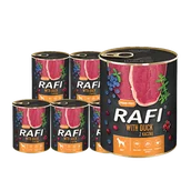 Mokra karma dla psów - Dolina Noteci Rafi z kaczką 6x800g 42529-uniw - miniaturka - grafika 1