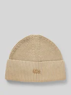 Czapki męskie - Czapka beanie z naszywką z logo - miniaturka - grafika 1