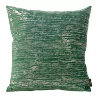 Poszewki na poduszki - Poszewka 45x45 8 B zielona ciemna srebrna welurowa - miniaturka - grafika 1