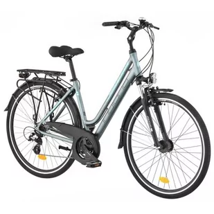 INDIANA Rower trekkingowy X-Road 3.0 D17 28 cali damski Srebrny - Rowery - miniaturka - grafika 1