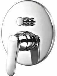 OMNIRES Bateria prysznicowo-wannowa podtynkowa ART DECO chrom AD5135CR - Baterie podtynkowe - miniaturka - grafika 1