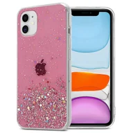 Etui i futerały do telefonów - Pokrowiec Do Apple iPhone 11 PRO MAX Etui w Różowy z Brokatem Glitter Obudowa Case Cover TPU Cadorabo - miniaturka - grafika 1