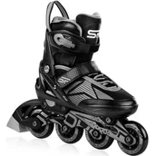 Rolki - Spokey Rolki Regulowane Speed ABEC-9 Alu 33-36 - miniaturka - grafika 1