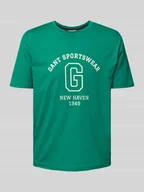 Koszulki męskie - T-shirt z nadrukiem z logo - miniaturka - grafika 1