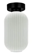Lampy sufitowe - Lampa z ryflowanym kloszem grafitowa A0-B02 - miniaturka - grafika 1