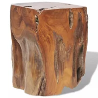 Taborety i hokery - vidaXL Taboret z drewna tekowego 30x30x40 cm - miniaturka - grafika 1