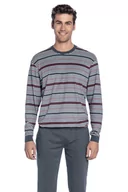 Piżamy męskie - Piżama męska GERARDO Szary XXL - miniaturka - grafika 1