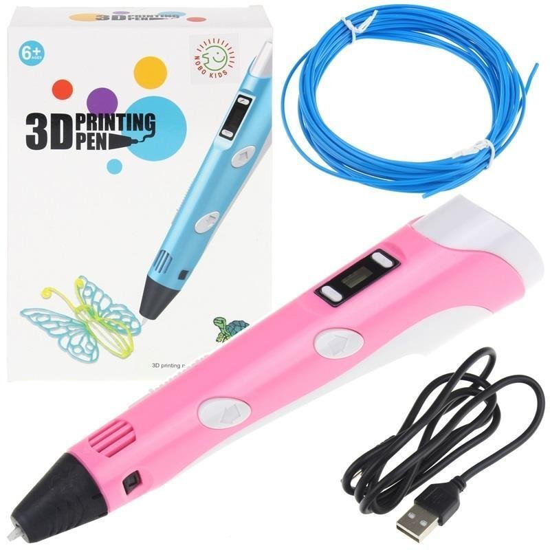 Długopis 3D XMaster Długopis 3D Pen Drukarka 3D Zestaw - różowy
