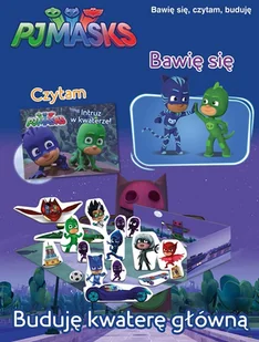 Buduje kwaterę główną. Pidżamersi. PJ Masks Outlet - Książki edukacyjne - miniaturka - grafika 2