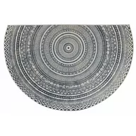 Dywany - Dywanik półokrągły dekoracyjny LDY-67 ciemnnoszary 90 x 60 cm - miniaturka - grafika 1