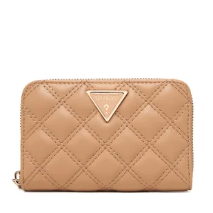 Duży Portfel Damski Guess Giully II Sgl SWQG96 73140 Beżowy - Portfele - miniaturka - grafika 1