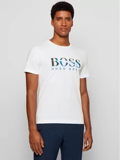 Koszulki męskie - Hugo Boss T-Shirt Tee 3 50443666 Biały Regular Fit - grafika 1