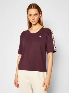 Koszulki i topy damskie - Kappa T-Shirt 308001 Fioletowy Regular Fit - grafika 1