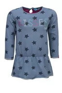 Sukienki - Sukienka dziewczęca z długim rękawem, niebieska, gwiazdki/Lief - miniaturka - grafika 1