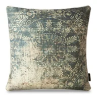 Poszewki na poduszki - Poszewka 45 x 45 Dekoracyjna Len 7 Beż+Stal - miniaturka - grafika 1