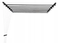 Suszarki na ubrania - Suszarka Sufitowa Łazienka Balkon 7Pr/200Cm Czarna - miniaturka - grafika 1