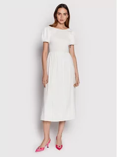 Sukienki - Glamorous Sukienka codzienna CK6571 Biały Regular Fit - grafika 1