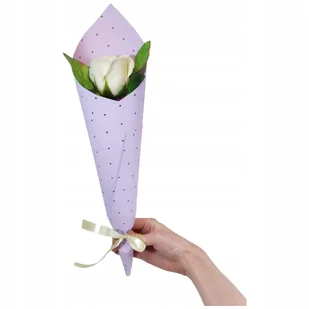 Bukiet róża mydlana kwiaty mydlane pachnące 37 cm PREZENT NA DZIEŃ KOBIET - Sztuczne kwiaty - miniaturka - grafika 1