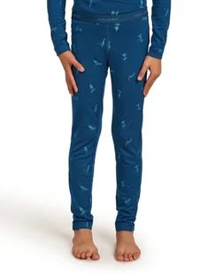 Legginsy termiczne dziecięce Icebreaker 200 OASIS niebieskie IB0A57DV0H8 - Legginsy - miniaturka - grafika 1