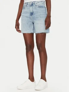 Calvin Klein Jeans Szorty jeansowe J20J225155 Niebieski Relaxed Fit - Spodnie sportowe damskie - miniaturka - grafika 1