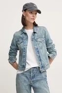Kurtki damskie - Pepe Jeans kurtka jeansowa damska kolor niebieski przejściowa PL402430MS2 - miniaturka - grafika 1