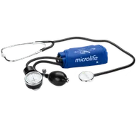 Ciśnieniomierze i akcesoria - Microlife AG1-20, zegarowy ciśnieniomierz naramienny z gruszką i stetoskopem - miniaturka - grafika 1