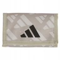 Portfele - Portfel adidas Linear G JV5308 beżowy one size - miniaturka - grafika 1