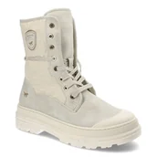 Botki damskie - Beżowe Botki Mustang Ocieplane Buty Damskie - miniaturka - grafika 1