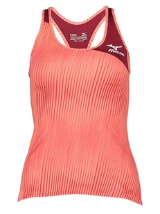Mizuno Top sportowy "Amplify" w kolorze pomarańczowo-czerwonym - Koszulki sportowe damskie - miniaturka - grafika 1