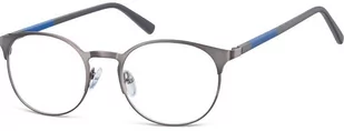 Sunoptic Okulary oprawki okrągłe metalowe 995 - Okulary korekcyjne, oprawki, szkła - miniaturka - grafika 1