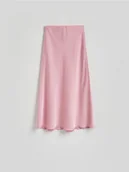Spódnice - Reserved - Satynowa spódnica maxi - różowy - miniaturka - grafika 1