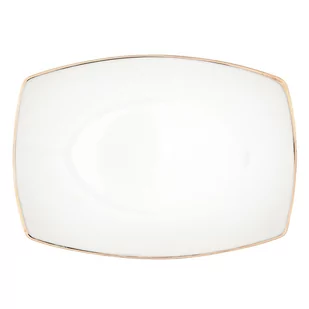 Altom MARIAPAULA MODERNA KWADRATOWA GOLD PÓŁMISEK 33CM - Miski i półmiski - miniaturka - grafika 1