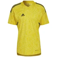 Koszulki męskie - ND05_K14055-L HF0138 Koszulka męska adidas Condivo 22 Goalkeeper Jersey Short Sleeve żółta HF0138 r.L - miniaturka - grafika 1