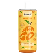 Żele pod prysznic dla mężczyzn - On Line Fruity Shot Mango, żel pod prysznic, 390 ml - miniaturka - grafika 1