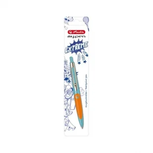 Długopis My.Pen turkus/pomarańczowy - Długopisy - miniaturka - grafika 1