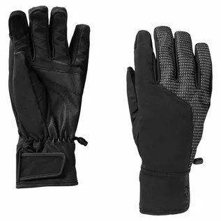 Rękawiczki - Rękawiczki softshell Jack Wolfskin NIGHT HAWK GLOVES black - S - grafika 1