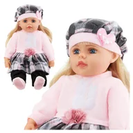 Lalki dla dziewczynek - Lalka bobas jak żywa duża 56cm miękka interaktywna mówi śpiewa 2języki uczy - miniaturka - grafika 1