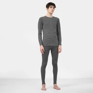 Spodnie sportowe męskie - Męskie legginsy termoaktywne BRUBECK EXTREME THERMO - szare - miniaturka - grafika 1